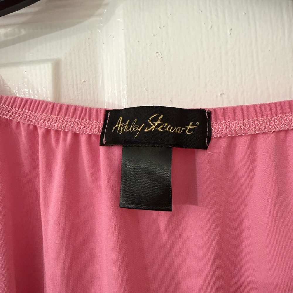 Ashley Stewart Coral and Pink Lace Chemise - Picture 4 of 4